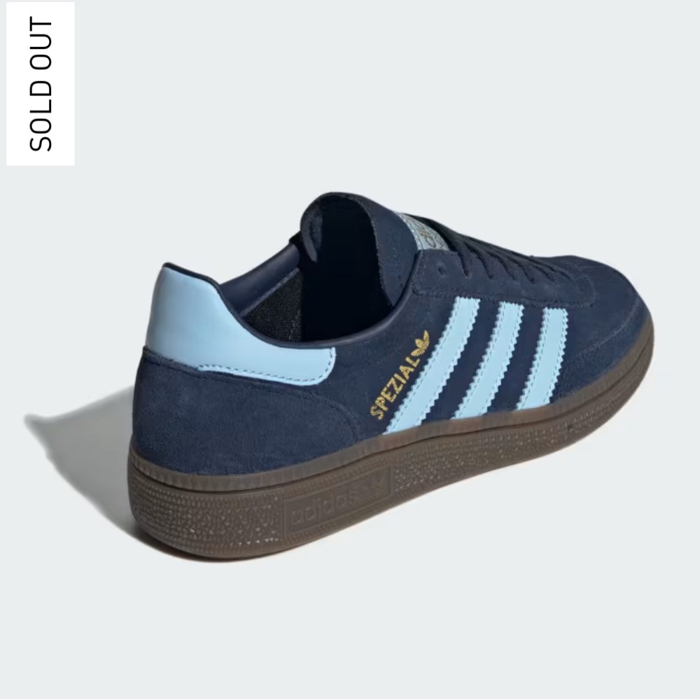 Adidas Handball Spezial Shoes Collegiate Navy Clear Sky Size Youth 5.5/Women 6.5 - Picture 5 of 16